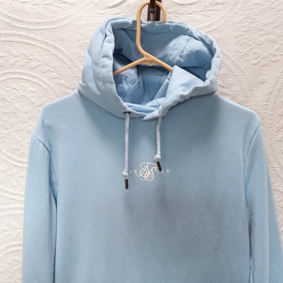 SikSilk Baby Blue Super Soft Thick Hoodie Sweatshirt NWOT Sz. M (T-375) - Picture 3 of 9